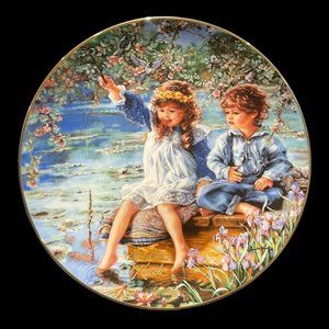 Vintage Collector Plate "Patience" by Sandra Kuck First Issue, 1991